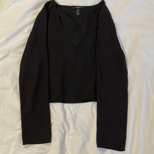 Forever 21 black long sleeve dress shirt.